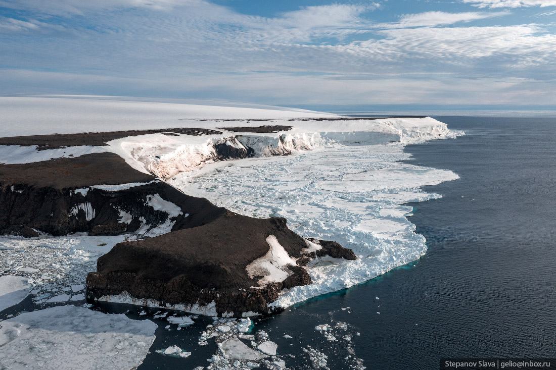 Cape Fligeli, the northernmost point of Russia