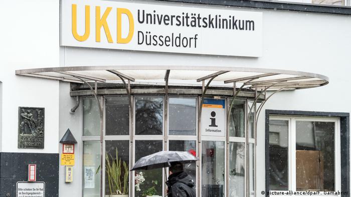 Entrance to the University Clinic of Dusseldorf