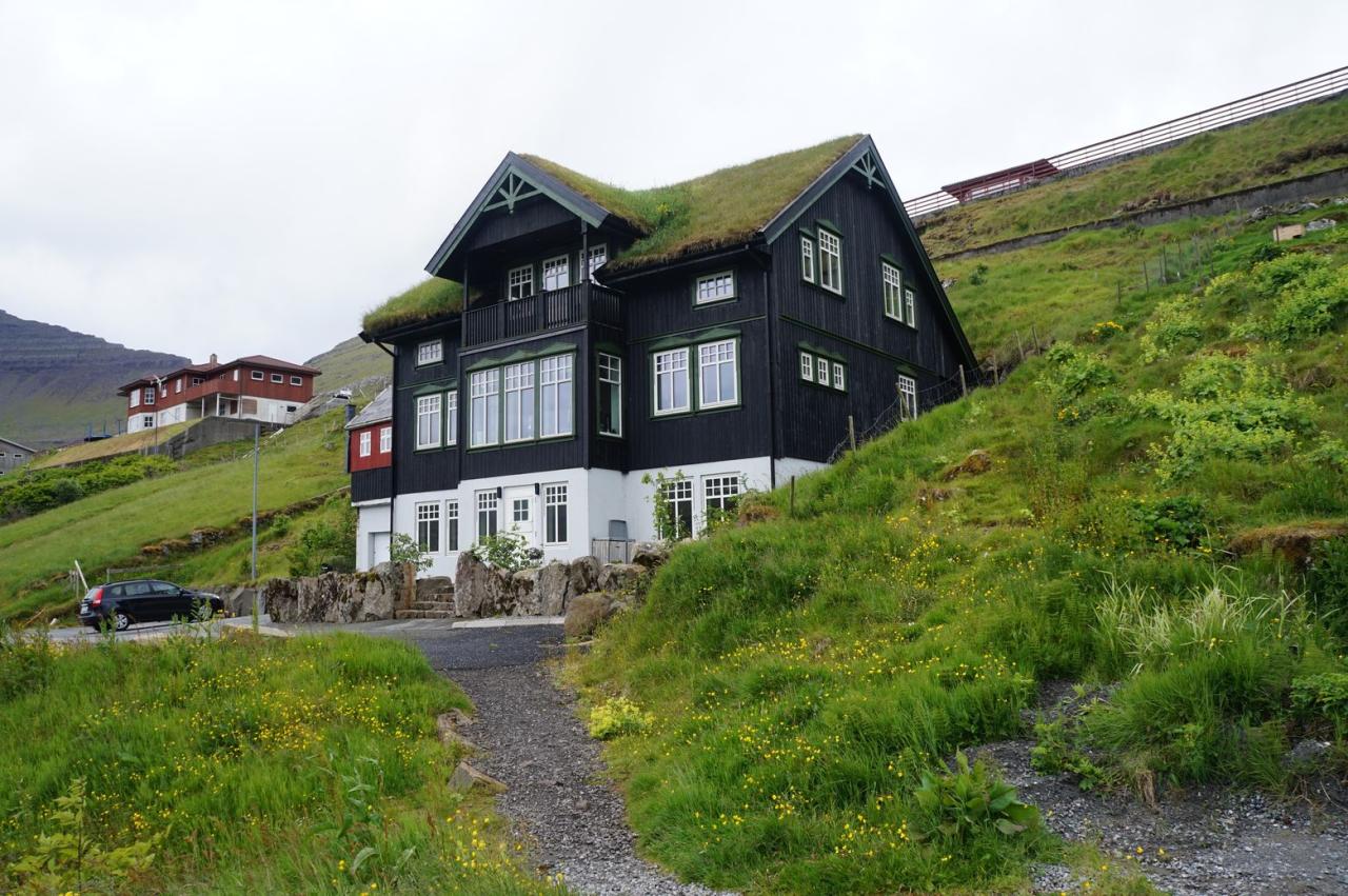 Faroe islands. Typical architecture