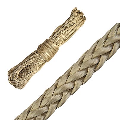 Length of 1/4 Inch 6.4mm 12 Stranded Technora® Rope