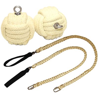 Pair of Pro Technora® Monkey Fist Fire Poi Medium